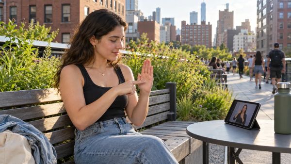 Sign language app: learn ASL through interactive video tutorials